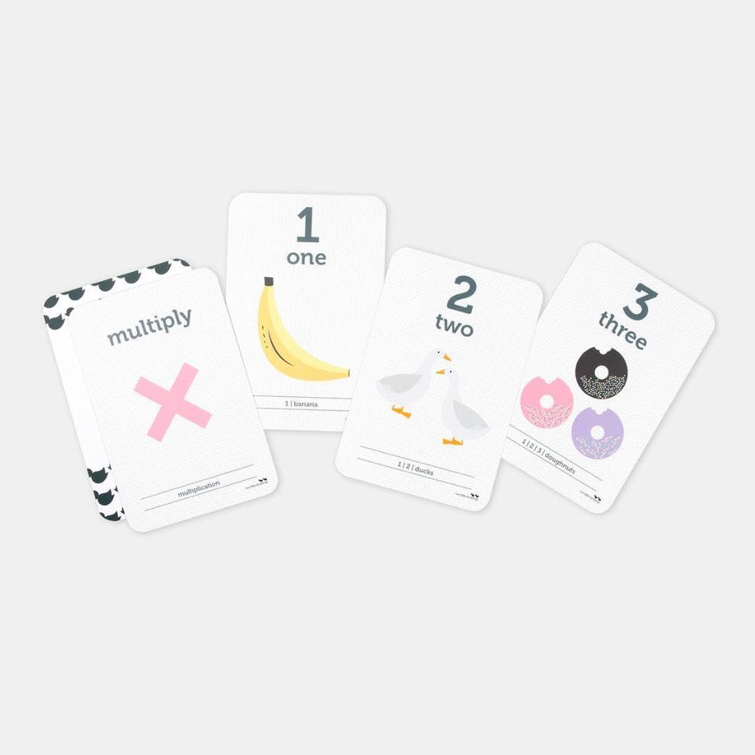 Counting and Math Symbols Flash Cards