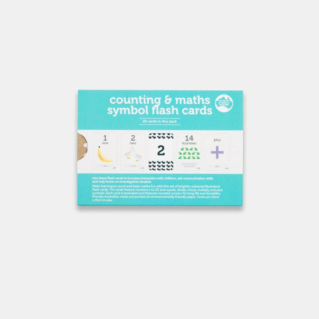 Counting and Math Symbols Flash Cards