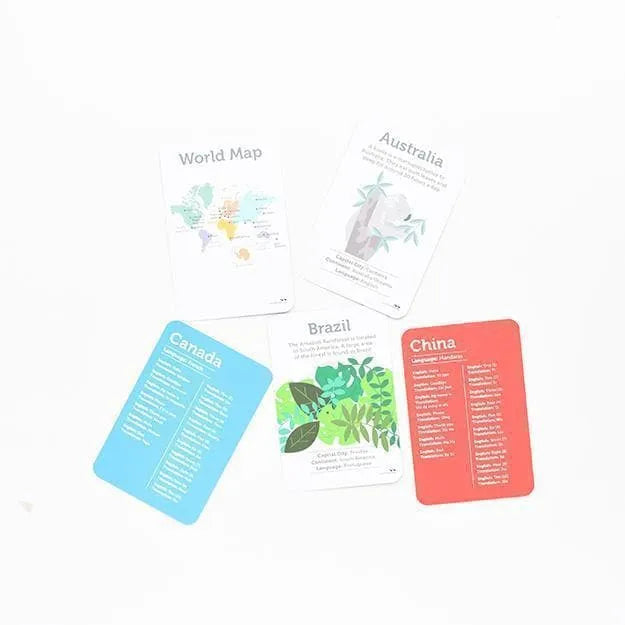 Country and Language Flashcards Set