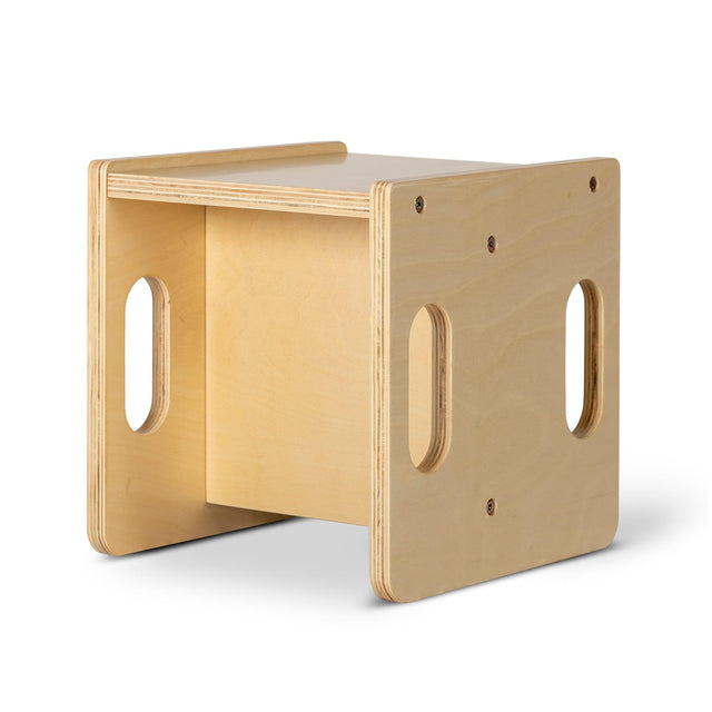 Cube Weaning Table & 2 Chairs - Varnished