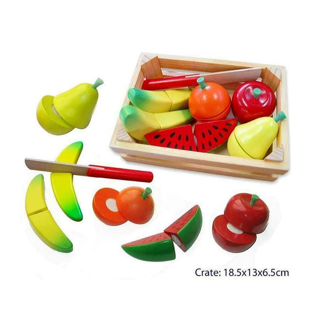 Cutting Fruit Crate With Knife