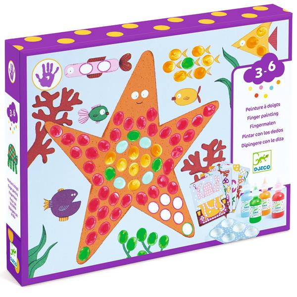 Finger Painting - Dots & Fish Art Activity