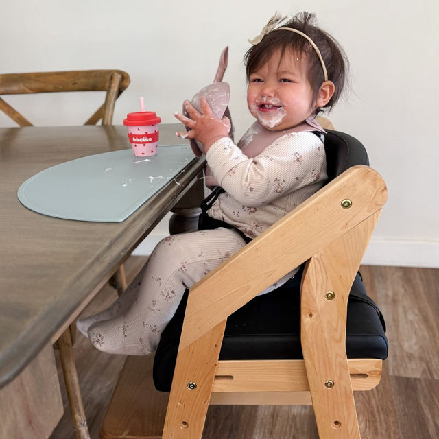 Dine and Grow TODDLER DINING CHAIR - Black & Varnish