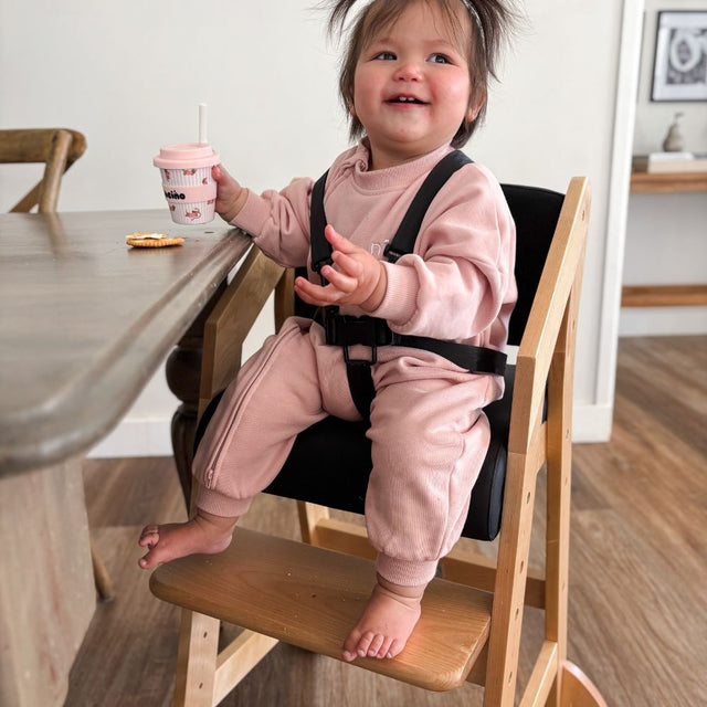 Dine and Grow TODDLER DINING CHAIR - Black & Varnish