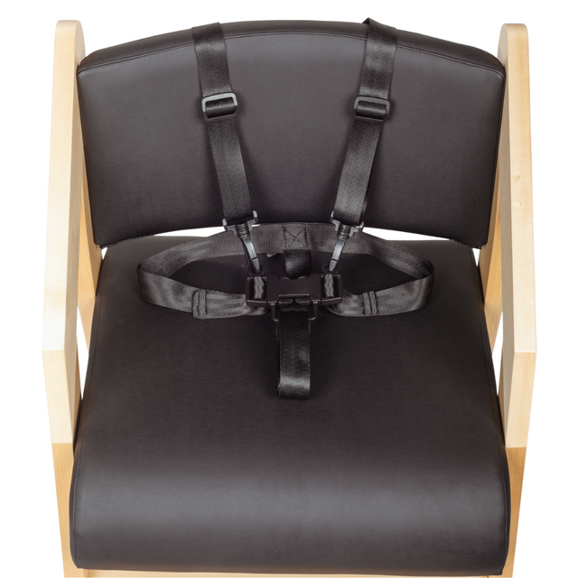 Dine and Grow TODDLER ISLAND CHAIR - Black & Varnish