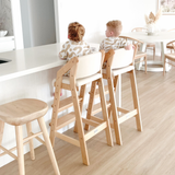 Dine and Grow - White & Varnish Island Chair-Furniture & Décor-My Happy Helpers