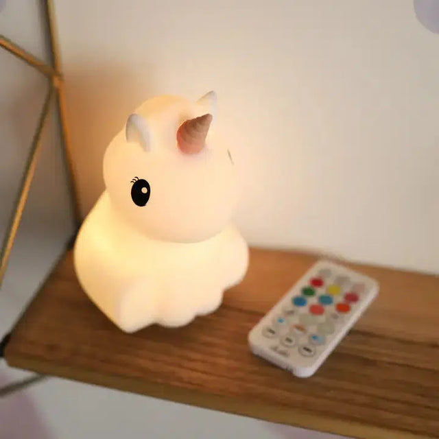 Duski Rechargeable Bluetooth Night Light - Pink Unicorn