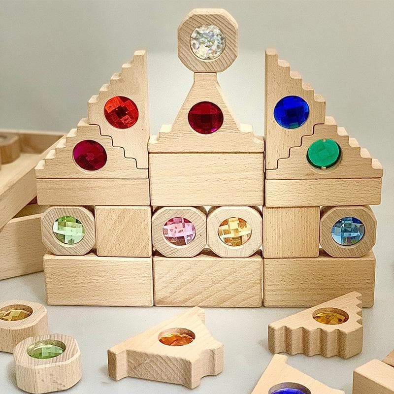 Dutch Step Gables Blocks/16pc