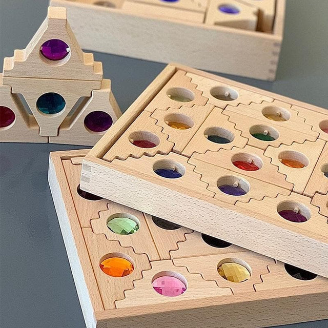 Dutch Step Gables Blocks/16pc