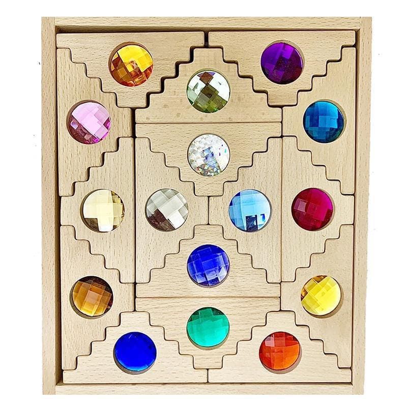 Dutch Step Gables Blocks/16pc