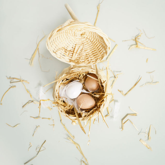 Farm Eggs Wooden Market Crate - 7 Piece