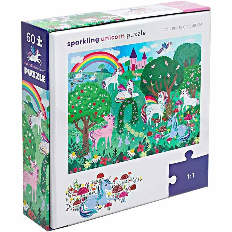 Foil Puzzle 60pc - Sparkling Unicorn