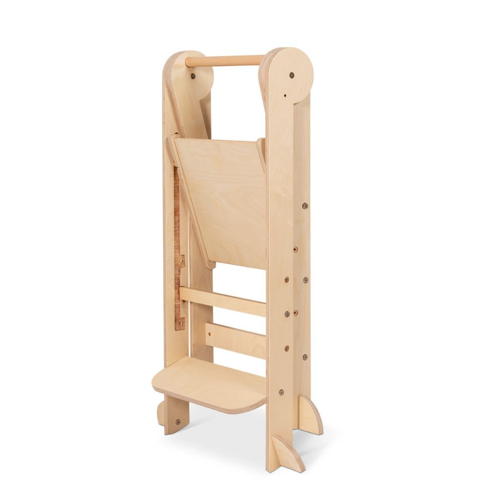Folding Learning Tower - Varnish with Magnetic Board