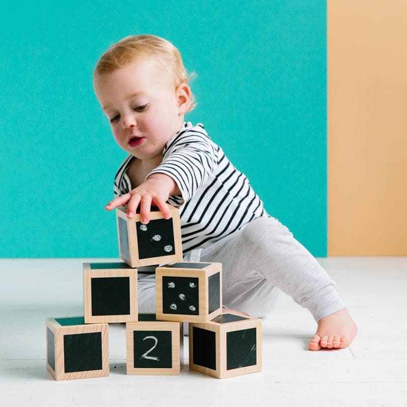 Fun with Chalk! Wooden Cubes