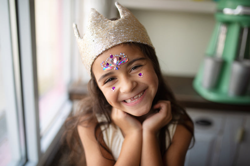 Precious Gold Sequin Crown