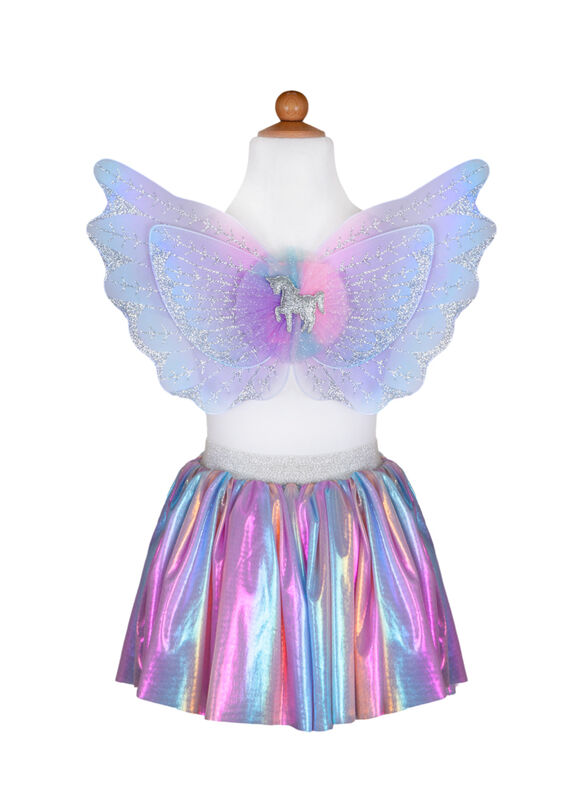 Pastel Magical Unicorn Skirt & Wings Size 4-6