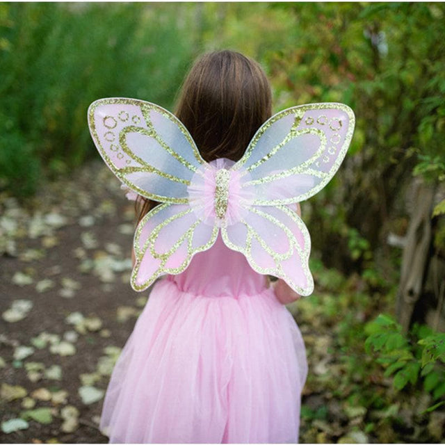 Gold Sequins Butterfly Dress & Wings