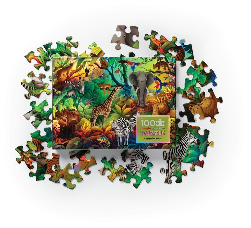 Holographic Puzzle 100 pc - Jungle Paradise