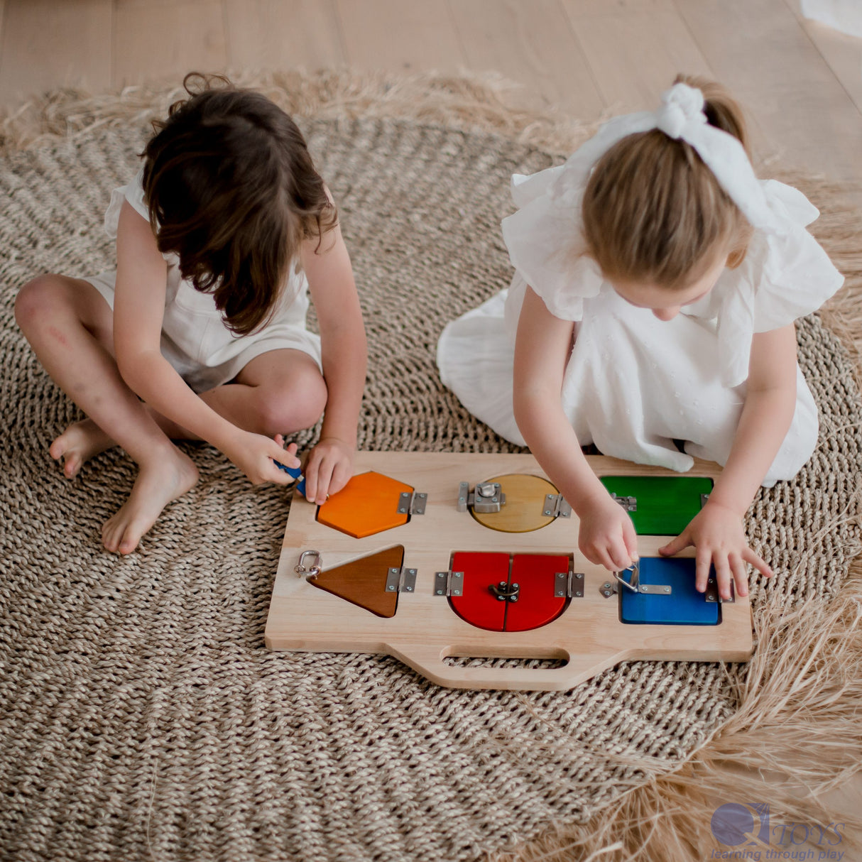Wooden Lock Activity Board