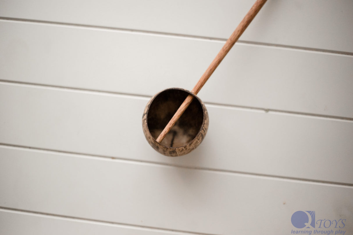 Mini Coco Shell Water Scoop