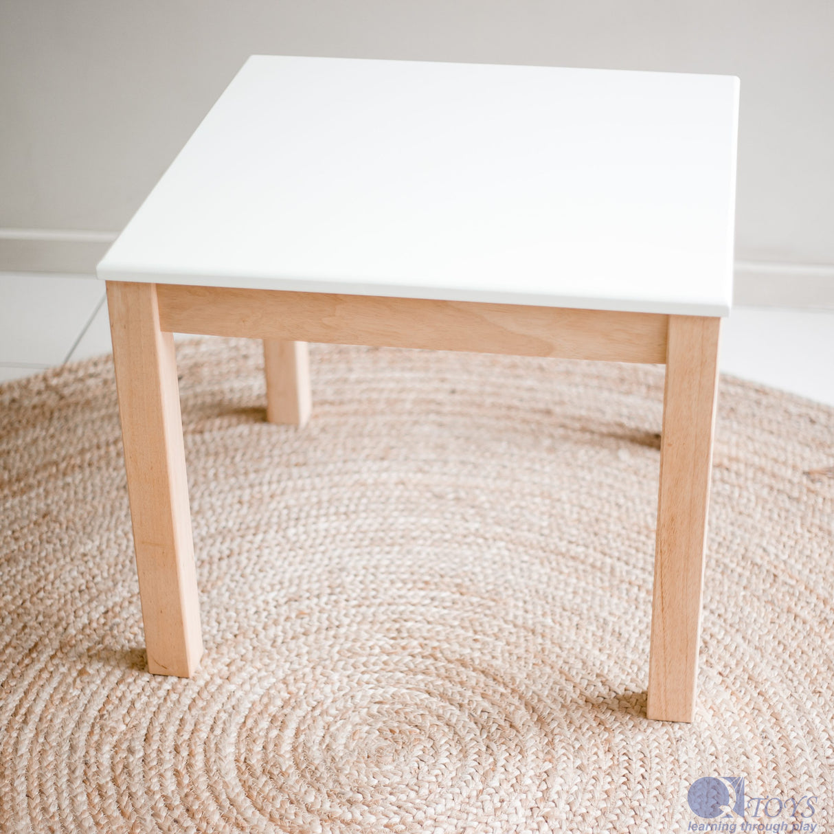White Top Timber Table