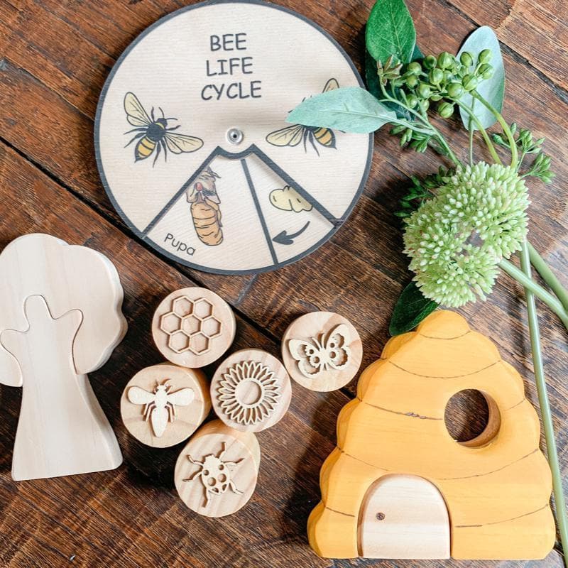 In the Garden Wooden Playdough Stamps