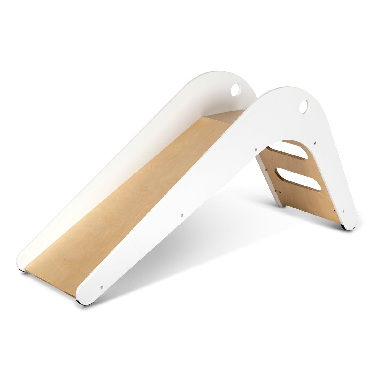 Indoor Wooden Slide- White / Birch