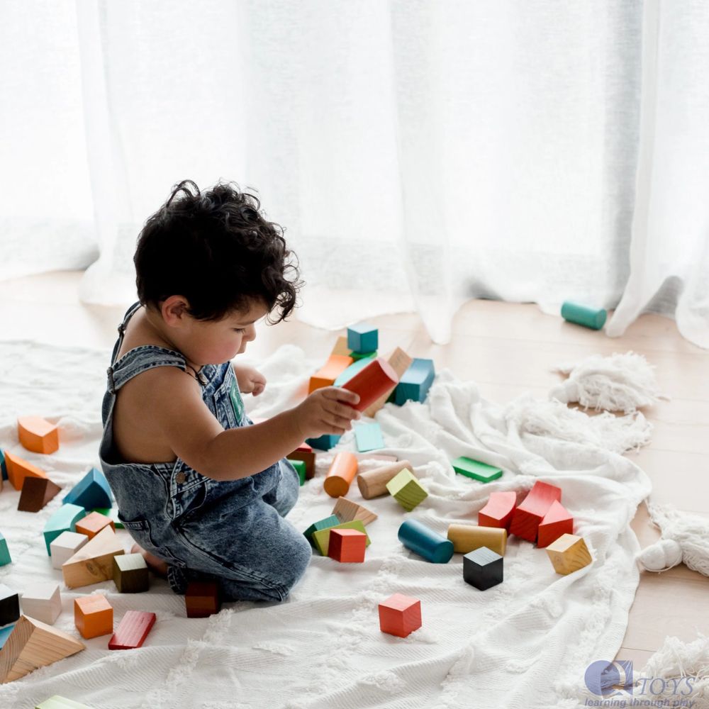 Jumbo Natural Rainbow Blocks 86 pcs.
