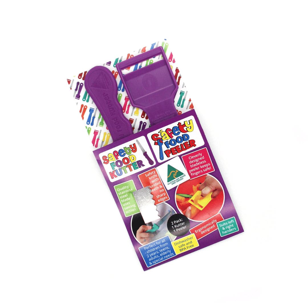 Kiddies Kutter and Safety Food Peeler Twin Pack