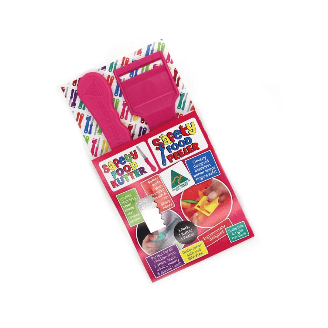 Kiddies Kutter and Safety Food Peeler Twin Pack