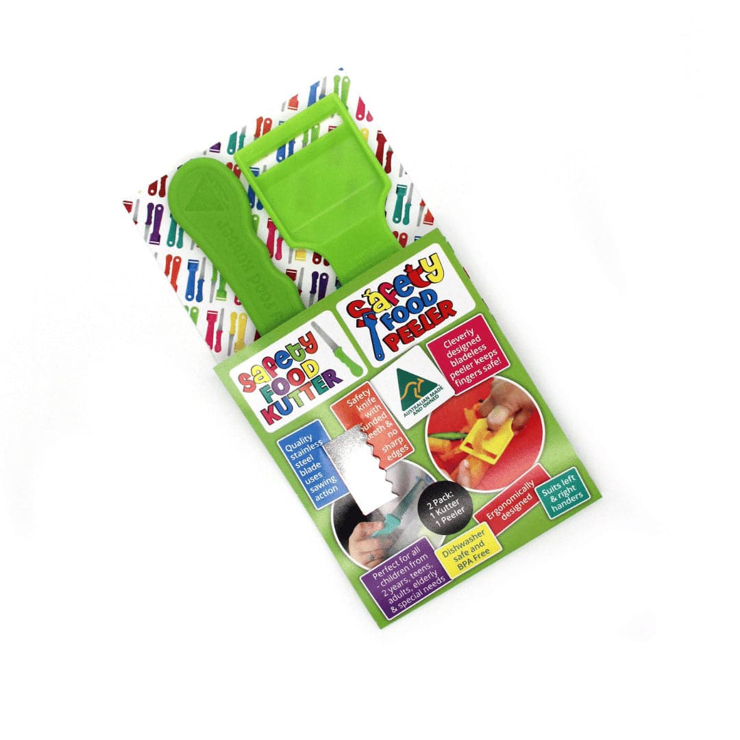Kiddies Kutter and Safety Food Peeler Twin Pack