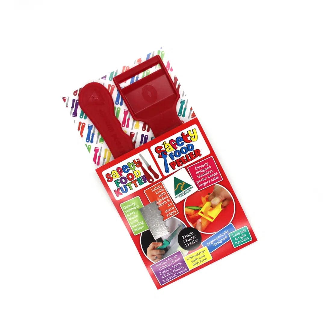 Kiddies Kutter and Safety Food Peeler Twin Pack