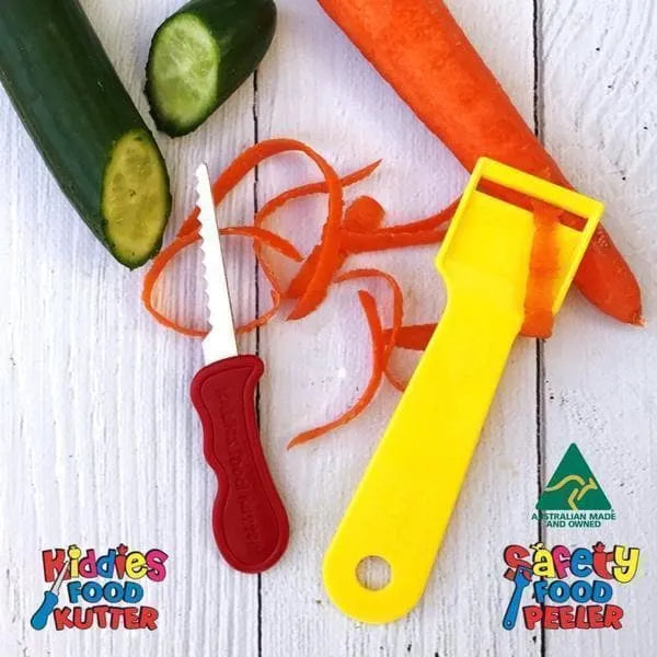 Kiddies Kutter and Safety Food Peeler Twin Pack