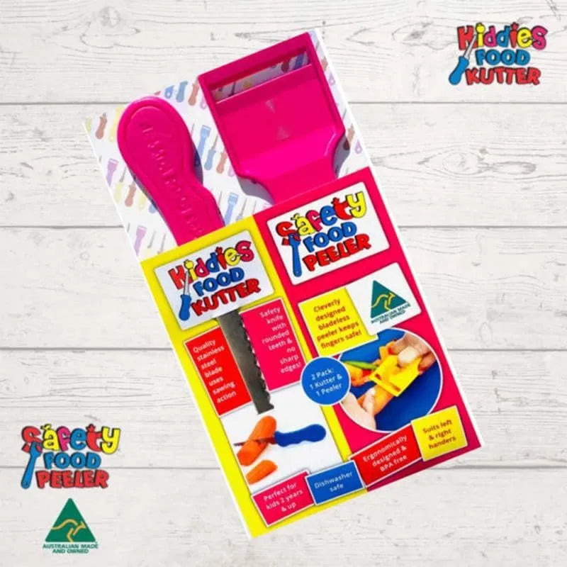 Kiddies Kutter and Safety Food Peeler Twin Pack