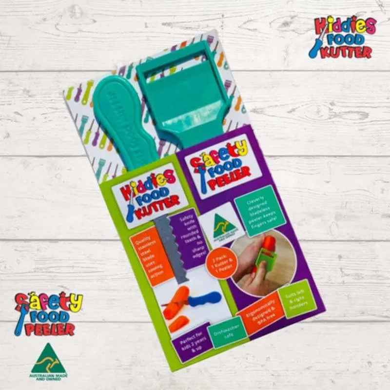 Kiddies Kutter and Safety Food Peeler Twin Pack