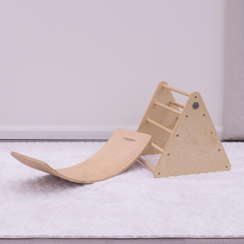 Kids Indoor Pikler Balance Board Play -Unvarnished