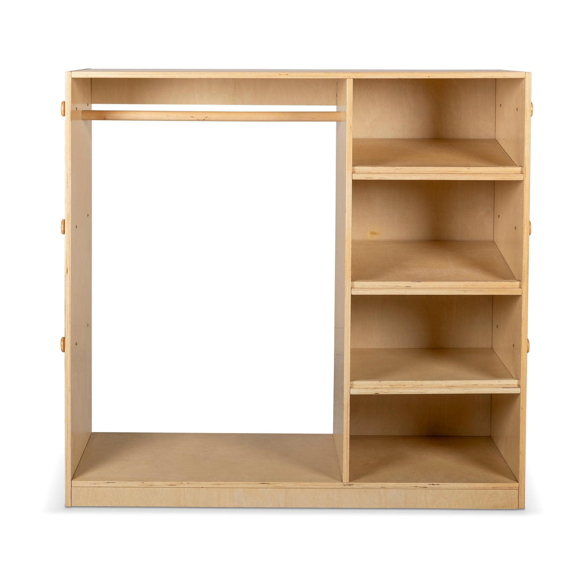 Kids Wardrobe - Grey Baskets