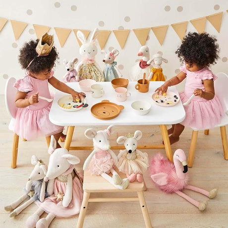 Kitten Face Bamboo 4pc Dinner Sets