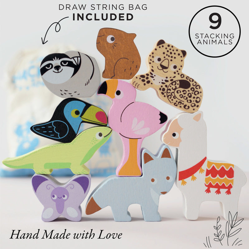 Petilou Andes Stacking Animals & Bag