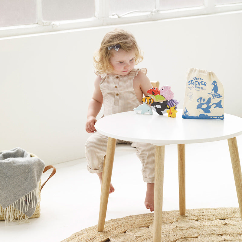 Petilou Ocean Stacking Animals & Bag