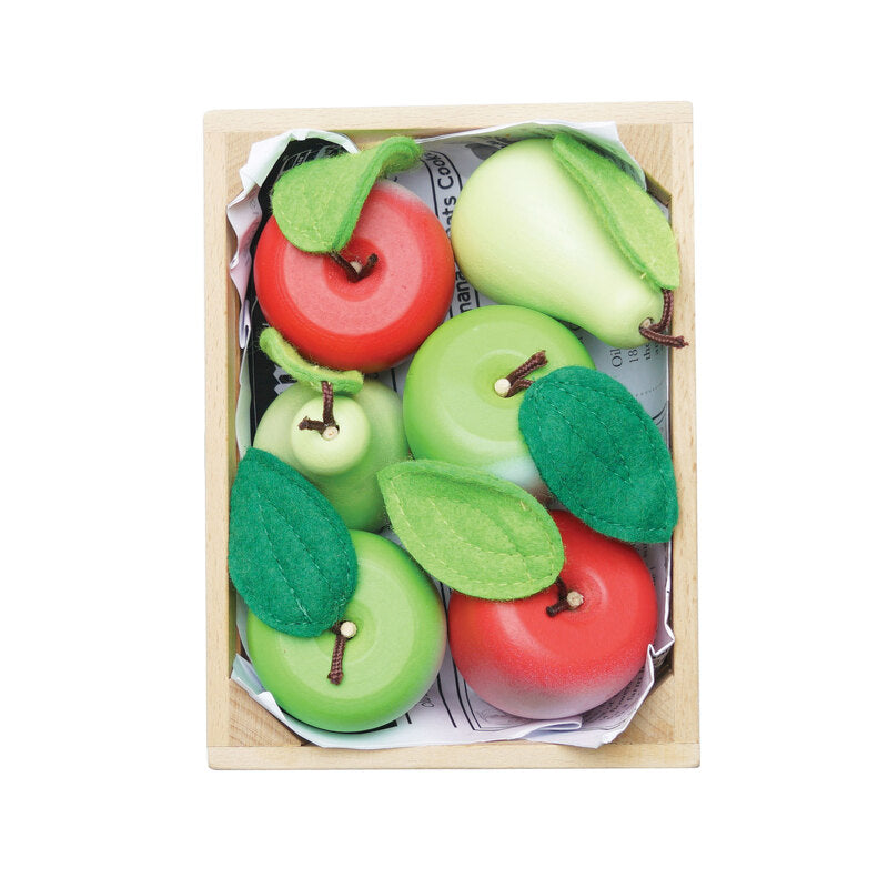 Orchard Fruits Wooden Market Crate - 7 Piece