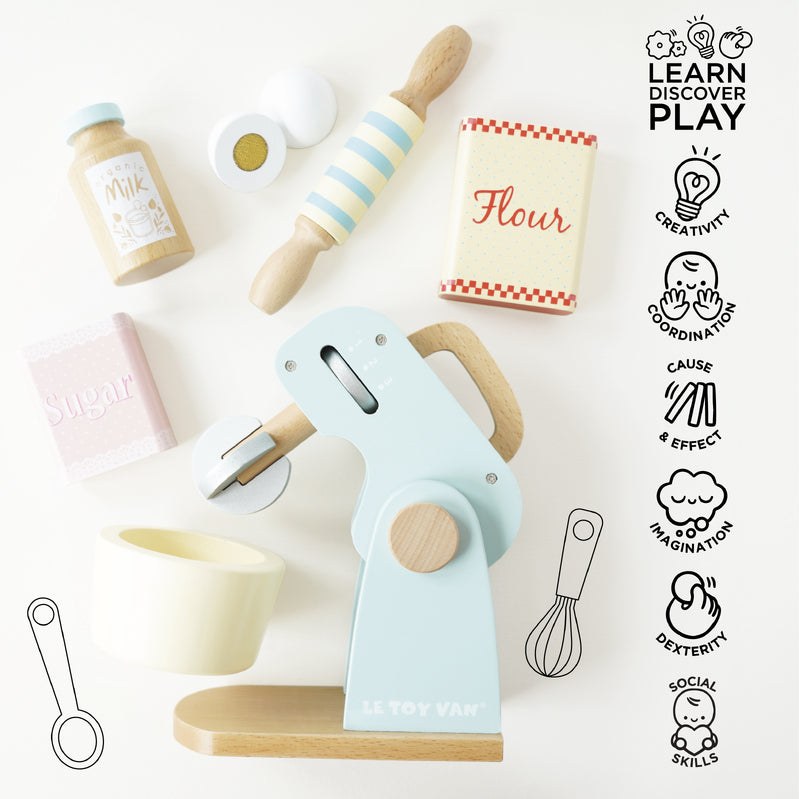 Bakers Mixer Set and Accessories - 8 Piece