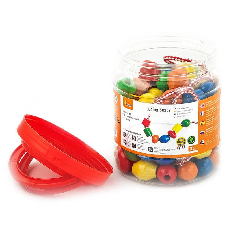 Lacing Bead in Jar - 90pc