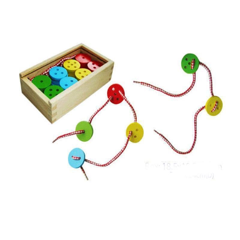 Lacing Buttons - 40pc with 2 Laces
