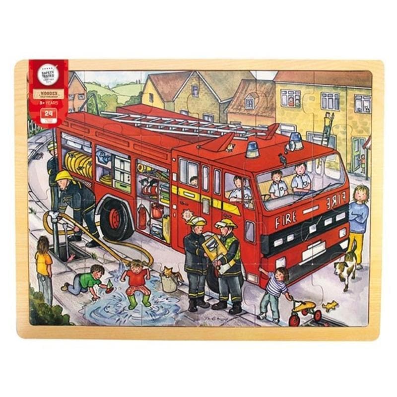 Large Tray Puzzle - Fire Engine