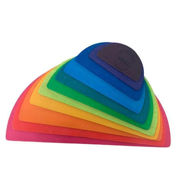 Large Wooden RAINBOW Semi Circles