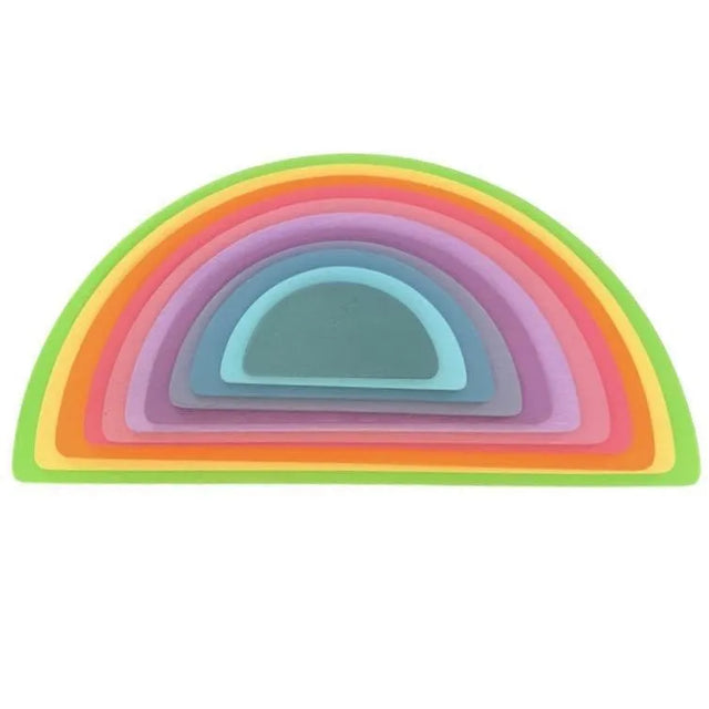 Large Wooden RAINBOW Semi Circles