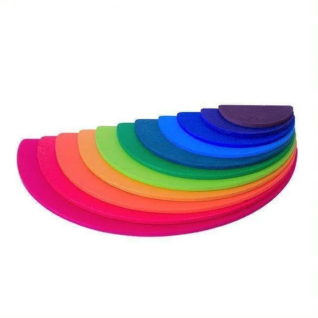 Large Wooden RAINBOW Semi Circles