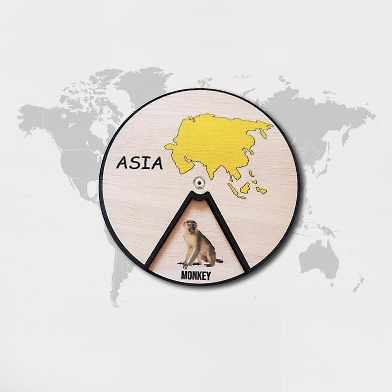 Learning Wheels - Animals & Continents