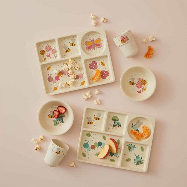 Little Critters Blue Bamboo Divider Dining 3pc Set